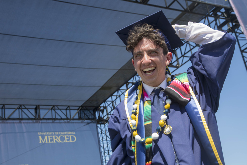 UC Merced Class of 2022 graduate at Commencement